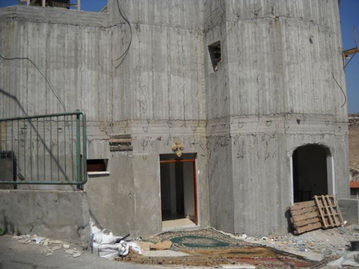 Строительство Храма в палестинской деревушке Яфия